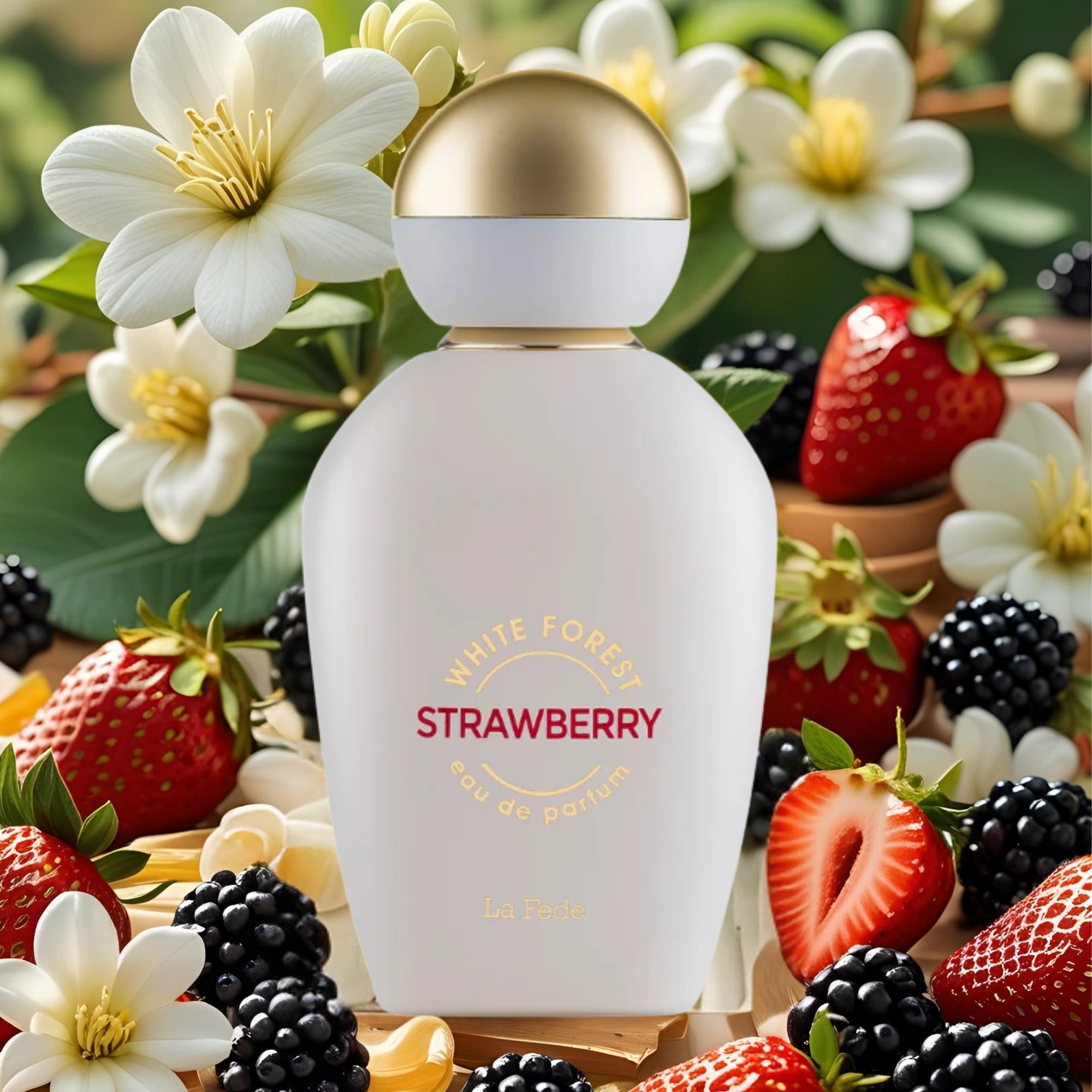 White Forest Strawberry 100ml EDP by La Fede by Khadlaj