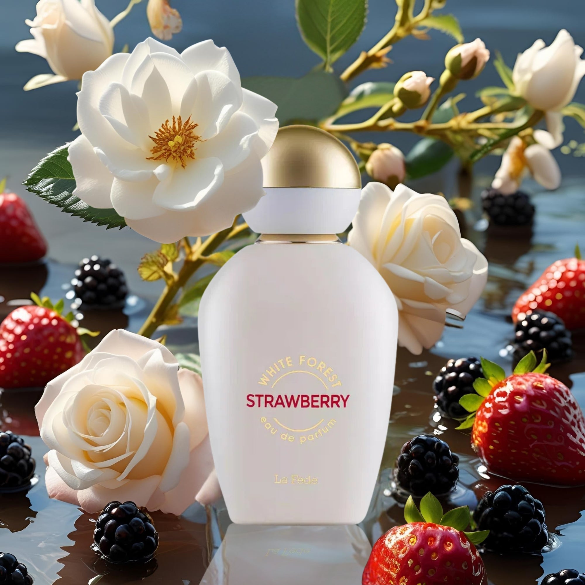 White Forest Strawberry 100ml EDP by La Fede by Khadlaj